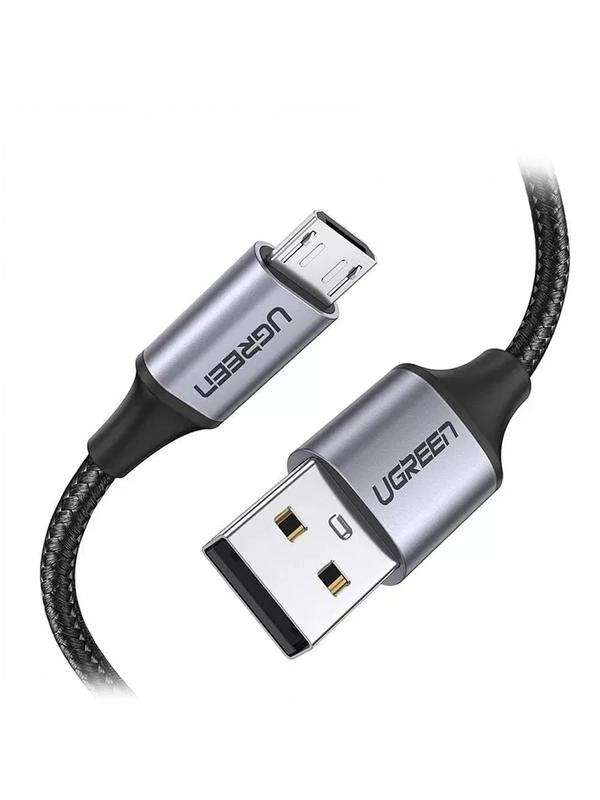 Кабель UGREEN US290 (60148) USB 2.0 A to Micro USB Cable Nickel Plating Alu Braid.