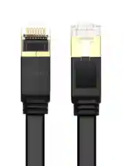 Черный кабель UGREEN NW106 (11264) Cat 7 U/FTP Lan Cable Flat Design. Длина: 8м. Цвет: черный