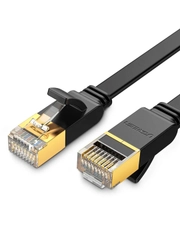 Кабель UGREEN NW106 (11264) Cat 7 U/FTP Lan Cable Flat Design. Длина: 8м. Цвет: черный