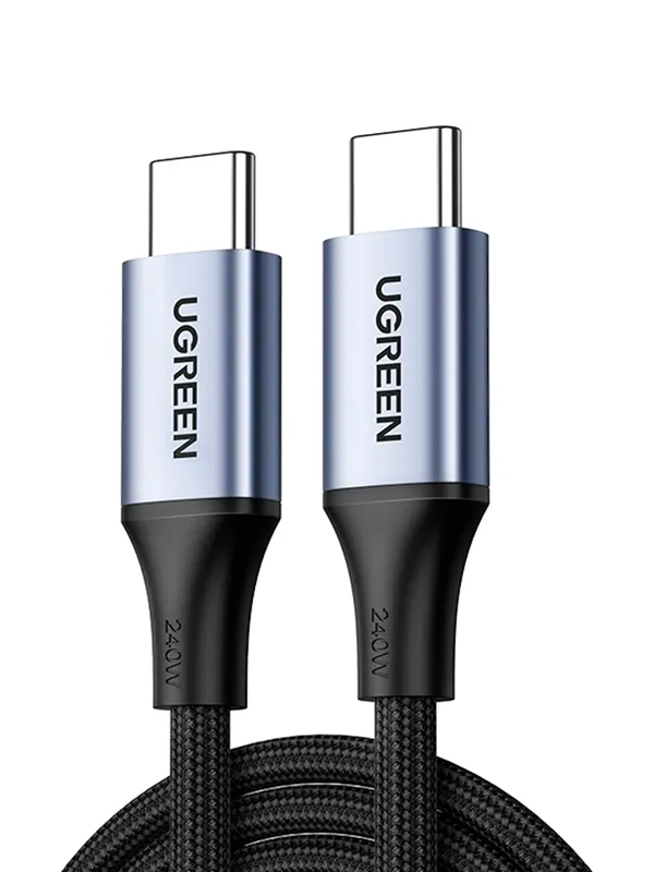 Кабель UGREEN US535 (90440) USB-C to USB-C 240WPD Fast Charging Cable в оплетке.