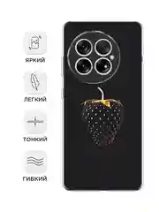 Разноцветный силиконовый чехол на OnePlus 13 / Ван Плас 13 прозрачный, с принтом, защита камеры