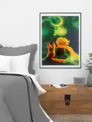 Картина по номерам на холсте с подрамником 40*50 "Принц с лисенком"