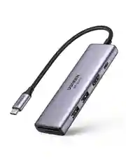 Серый адаптер UGREEN CM511 (60384) USB-C Multifunction Adapter with PD Charging.