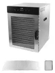 Черный сушилка для овощей и фруктов CHEF PRO CF-FD801A с горизонтальным обдувом,16поддонов,черный