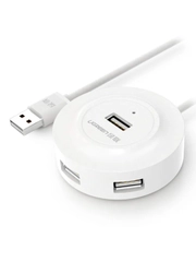 Хаб UGREEN CR106 (20270) USB 2.0 Hub 4 Ports. Длина: 1м. Цвет: белый