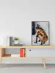 Картина по номерам "Женщина в маске кошки", на холсте, с подрамником, 40*50
