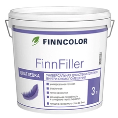 Шпатлевка финишная Finncolor FinnFiller, 3 л, белая