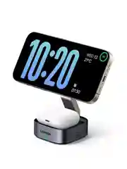 Черный зарядное устройство магнитное беспроводное 2-в-1 UGREEN W526 для Iphone&AirPods 7,5W