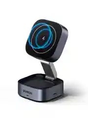 Черный зарядное устройство магнитное беспроводное 2-в-1 UGREEN W526 для Iphone&AirPods 7,5W