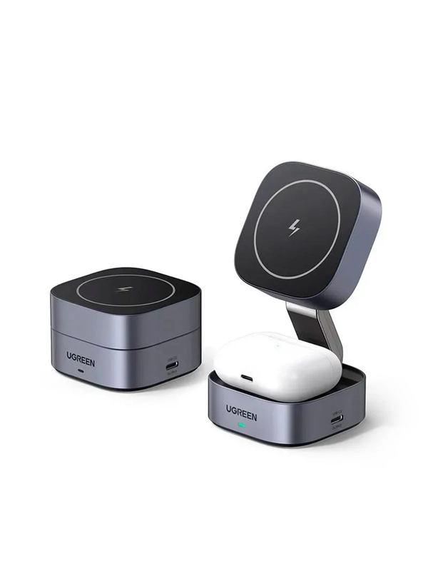 Зарядное устройство магнитное беспроводное 2-в-1 UGREEN W526 для Iphone&AirPods 7,5W