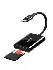 Черный кардридер многофункциональный UGREEN CM265 (35622) USB-C 31 to TF/SD 30