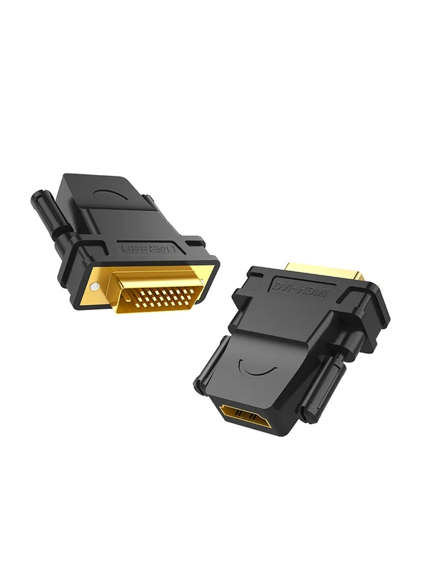 Адаптер UGREEN 20124 DVI 24+1 Male to HDMI Female. Цвет: черный