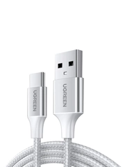 Кабель UGREEN US288 USB-A 20 to USB-C Cable Nickel Plating Aluminum Braid Длина: 0,25 м