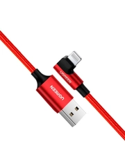 Кабель угловой UGREEN US299 (60555) Right Angle USB-A to Lightning Cable. Длина: 1м.