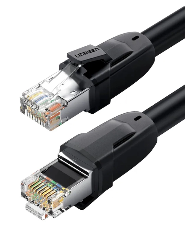Кабель UGREEN NW121 (70330) Cat8 CLASS I S/FTP Round Ethernet Cable. Длина: 3м.