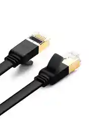 Черный кабель UGREEN NW106 (11263) Cat 7 U/FTP Lan Cable Flat Design. Длина: 5 м. Цвет: черный