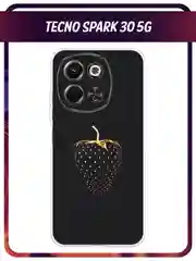Разноцветный чехол на Tecno Spark 30 5G / Текно Спарк 30 5G прозрачный, с принтом, защита камеры