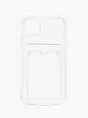 Прозрачный чехол с карманом для карт на iPhone XR, 11, 12, 13, Pro, Pro Max, прозрачный, силикон