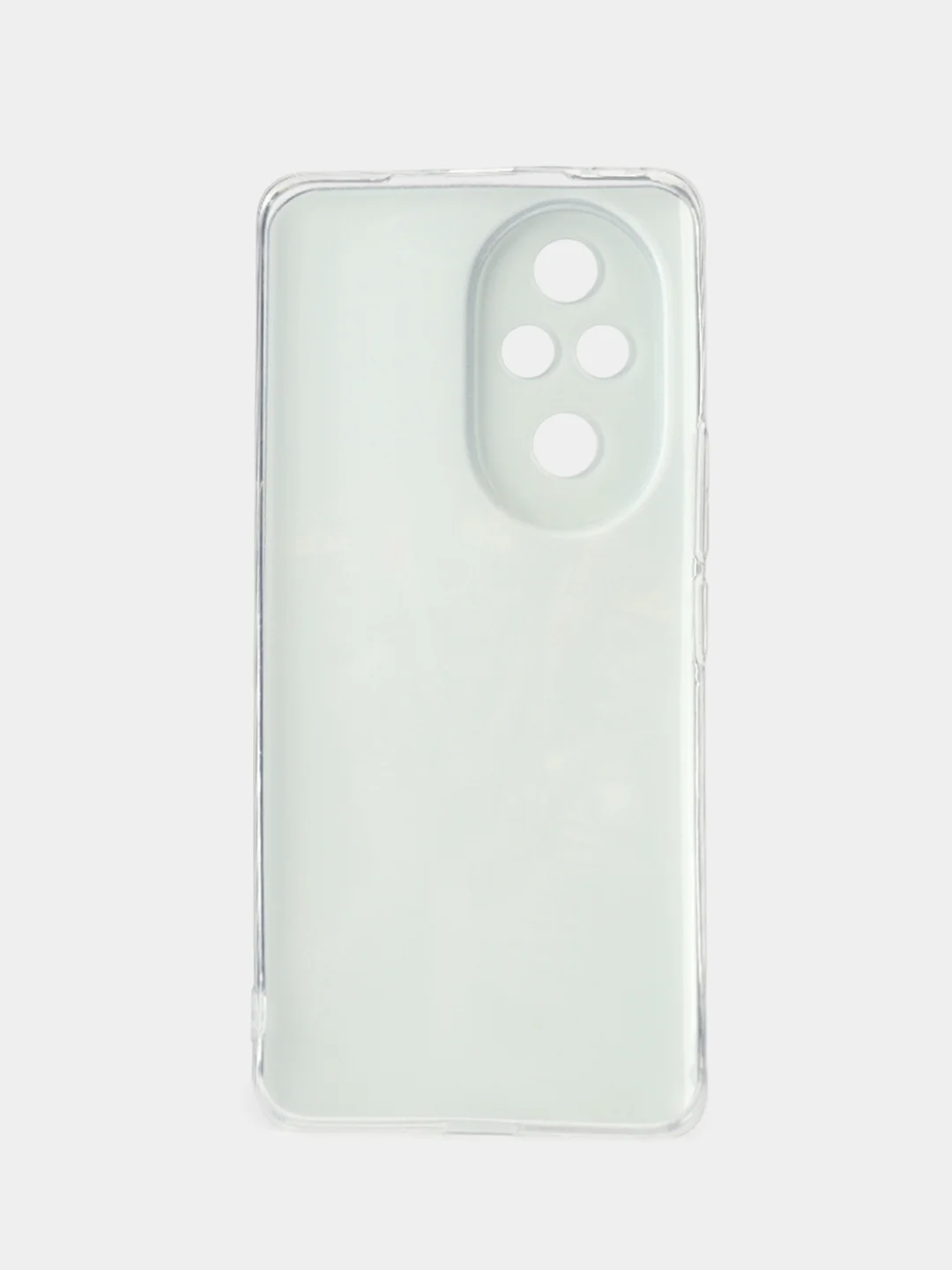 Оливковый силиконовый чехол на Honor 200 Pro / Хонор 200 Про прозрачный, с принтом, защита камеры