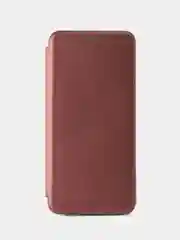 Бордовый чехол-книжка для Xiaomi Redmi 13 4G (2024), Note 13R, Poco M6 4G, редми 13
