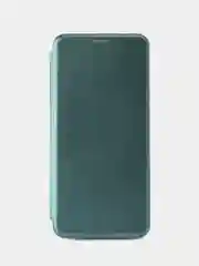 Тёмно-зелёный чехол-книжка для Xiaomi Redmi 13 4G (2024), Note 13R, Poco M6 4G, редми 13