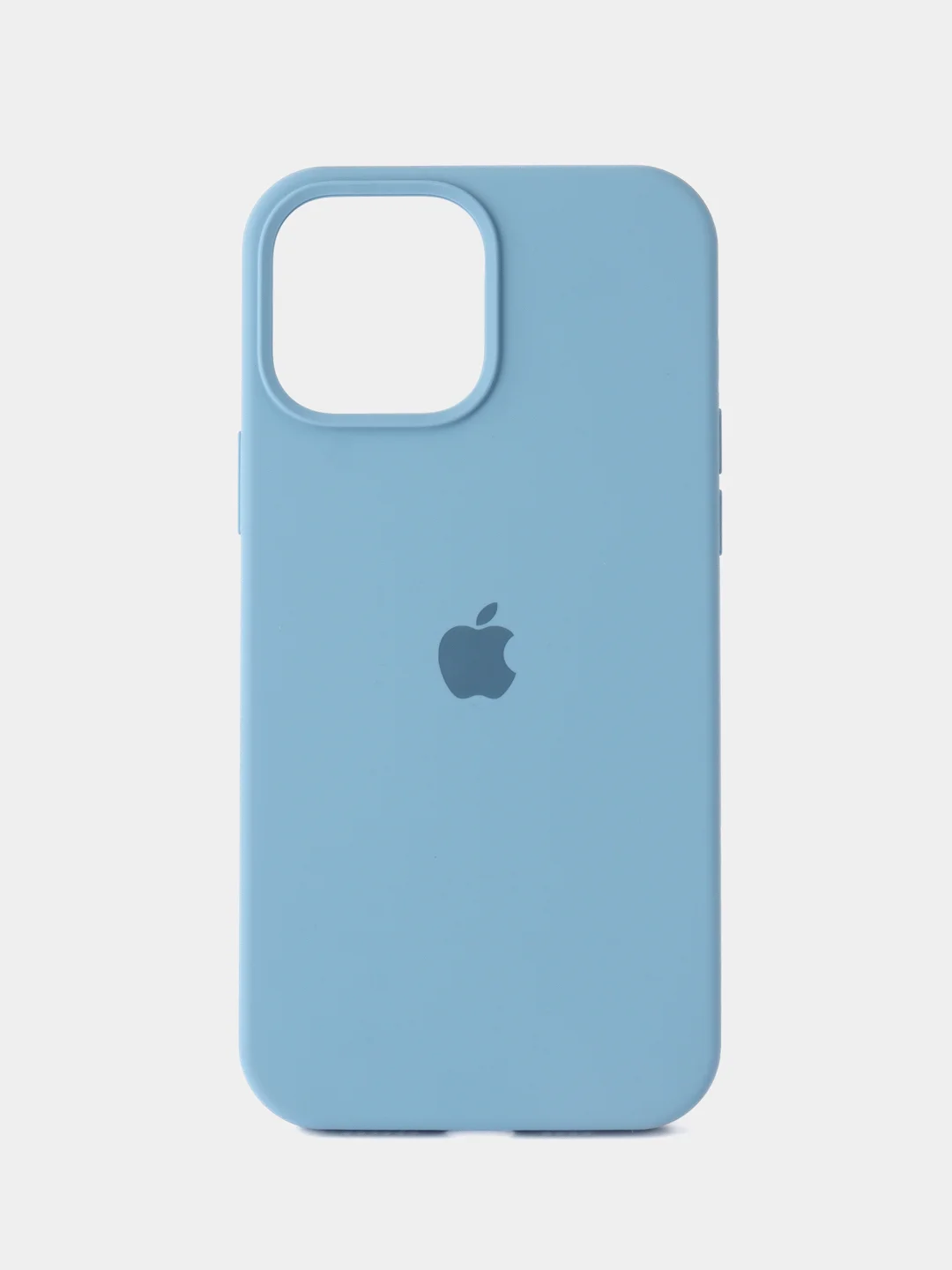Небесно-голубой чехол для iPhone, Айфон 11, 12, 13, 14, 15, Pro, Max, Silicone Case, силиконовый