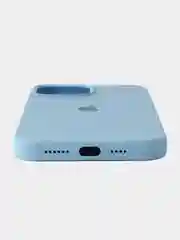 Небесно-голубой чехол для iPhone, Айфон 11, 12, 13, 14, 15, Pro, Max, Silicone Case, силиконовый