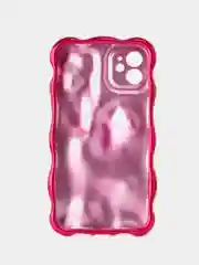 Вишнёвый чехол для айфон (iPhone) 11 12 13 14 15 16 Pro Max Plus силиконовый с защитой камеры