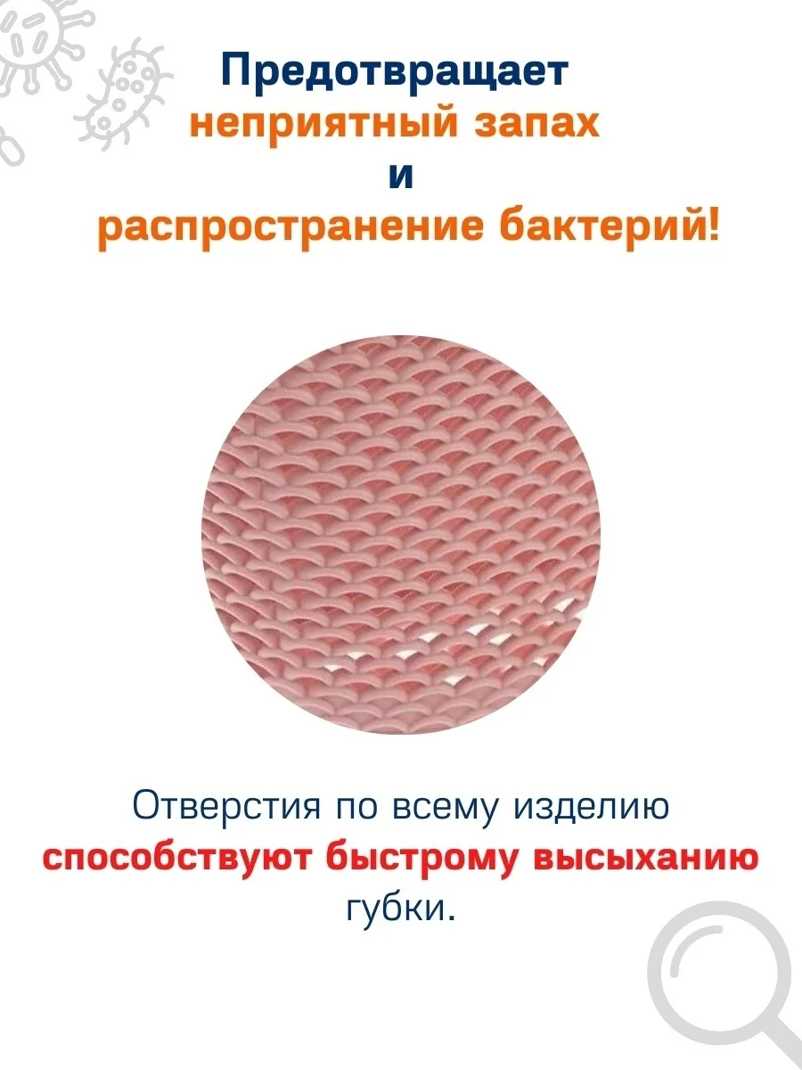 Розовый кухонный держатель для губок на раковину и кран, подвесная корзина для губок  цвет серый