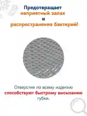 Серый кухонный держатель для губок на раковину и кран, подвесная корзина для губок  цвет серый