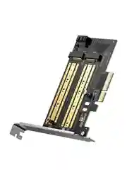 Черный адаптер-переходник UGREEN CM302 (70503) M.2 NVMe to PCI-E 3.0 × 4 Expansion Card.