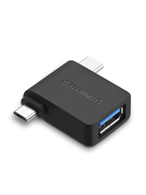 Адаптер UGREEN (30453) 2 in 1 Adapter Micro USB Male + USB Type C Male to USB 3.0 Female.