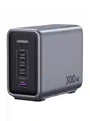 Серый зарядное устройство UGREEN CD333 (90903B) Nexode 300W 5-Port PD GaN Fast Desktop Charger