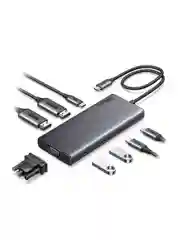 Серый адаптер UGREEN CM639 (35588) Revodok 8-in-1