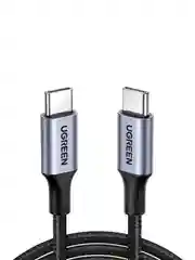 Черный кабель UGREEN US316 (20478)  USB-C 2.0  to USB-C 2.0 5A Data Cable. Длина: 0,5м.