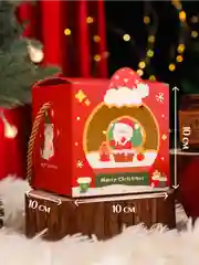 Красный подарочная коробка Новогодняя, Рождественская упаковка для новогоднего подарка