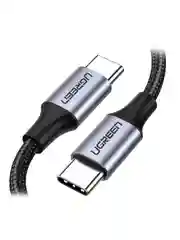 Серый кабель UGREEN US261 (50149) USB 2.0 C M/M Round Cable Nickel Plating Aluminum Shell.