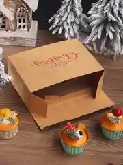 Белый подарочная коробка Новогодняя, Рождественская упаковка для новогоднего подарка