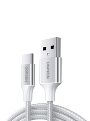 Кабель UGREEN US288 (60130) USB-A 2.0 to USB-C Cable Nickel Plating Aluminum Braid.