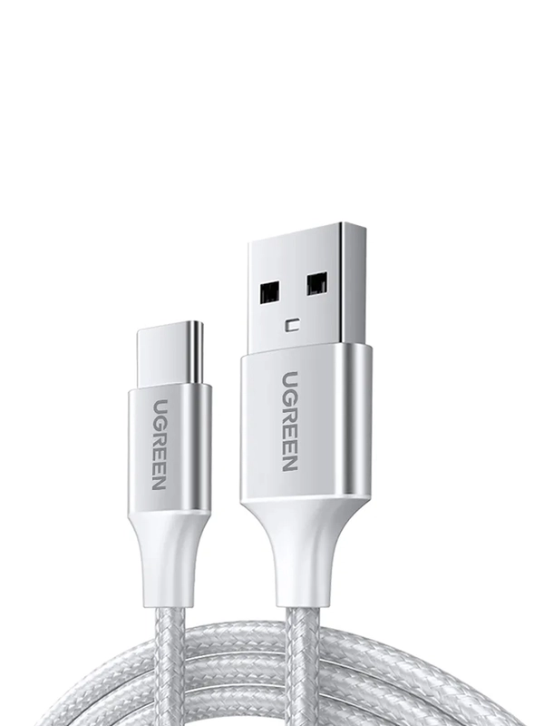 Кабель UGREEN US288 (60130) USB-A 2.0 to USB-C Cable Nickel Plating Aluminum Braid.