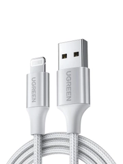 Кабель UGREEN US199 (60163) Lightning to USB-A 2.0 Cable. Длина: 2 м. Цвет: серебристый