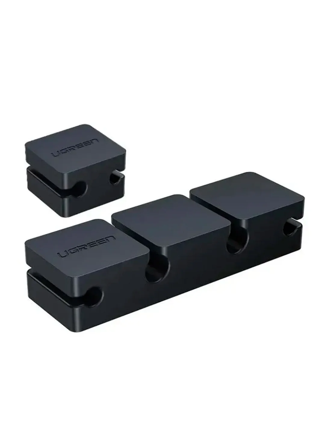 Черный держатель для проводов UGREEN LP208 (70585) Cable Holder Clips (3+1 комбинация).