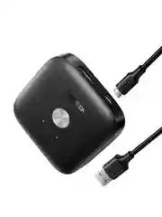 Черный переключатель UGREEN CM333 (80126) HDMI Switcher 2 In 1 Out 4Kx2K@60HZ. Цвет: черный