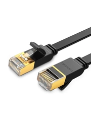 Кабель UGREEN NW106 (11262) Cat 7 U/FTP Lan Cable Flat Design. Длина: 3 м. Цвет: черный