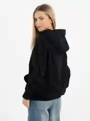 Черный худи женское оверсайз с капюшоном, толстовка с начесом