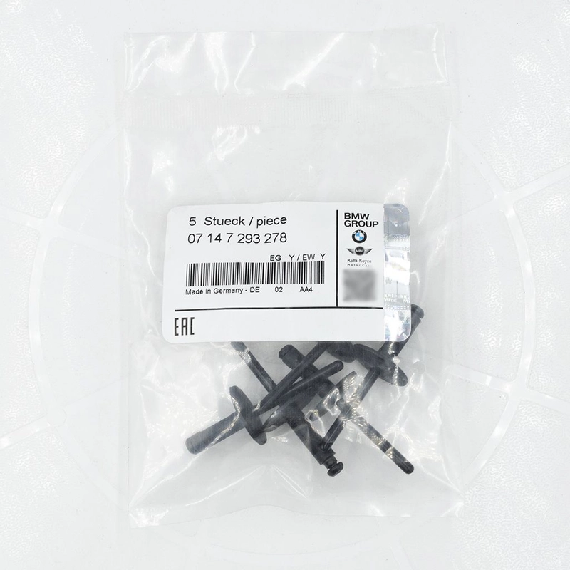 Заклепка с распорной втулкой BMW 07 14 7 293 278, 5 штук