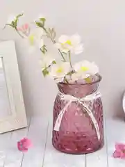 Ваза стеклянная, высота 16 см