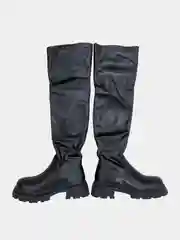 Угольный женские ботфорты, зимние, евро