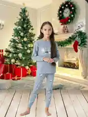 Синий пижама детская, хлопок 100%
