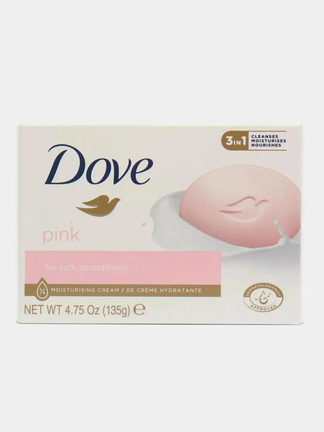 Розовый мыло Dove, различные ароматы, 135 г